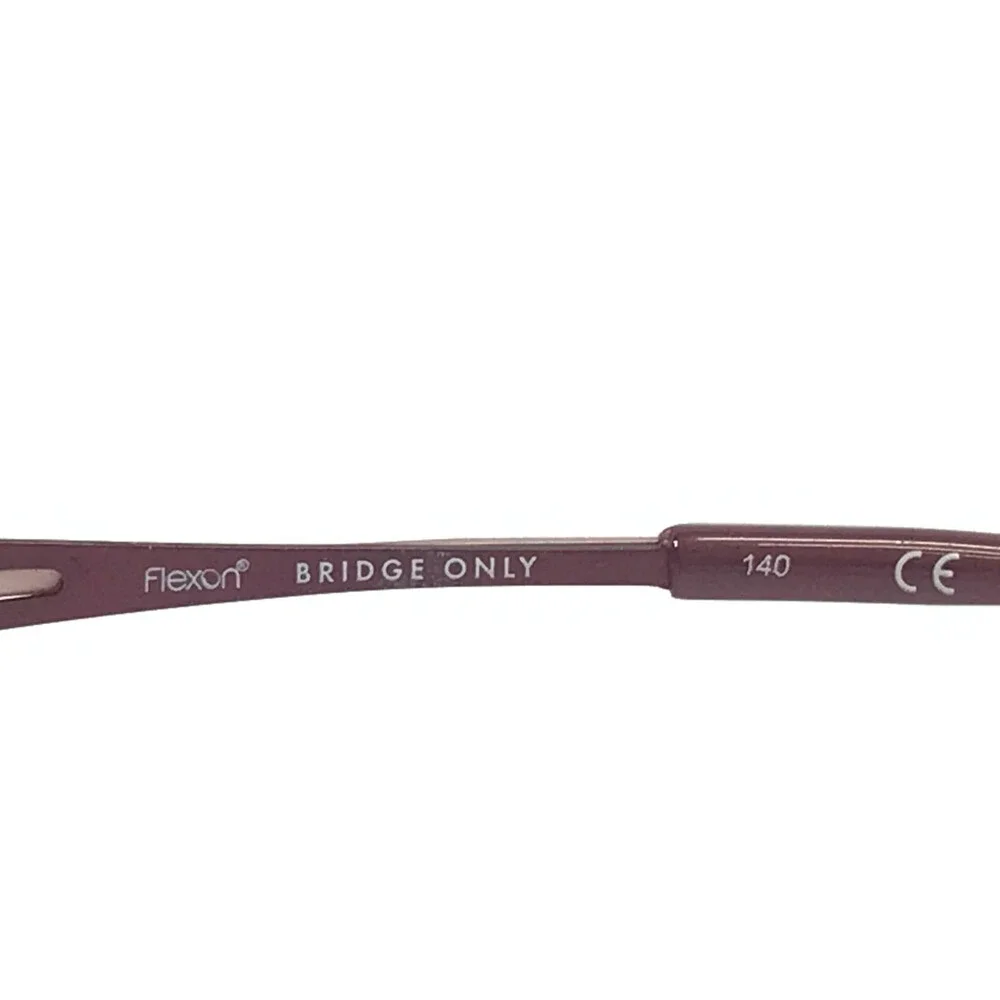 Flexon Eyeglasses Frames MAE 505 Plum Purple Pink Cat Eye Half Rim 53-18-140